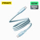 PISEN C to C 60W magnetic braided fast charging data cable 1m CC-FC22-1000