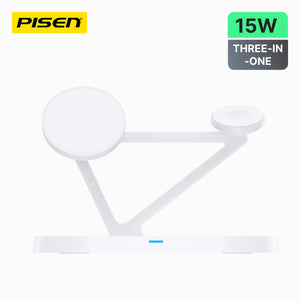 PISEN 3-in-1 Wireless Charging Stand with Night Light TP-C24