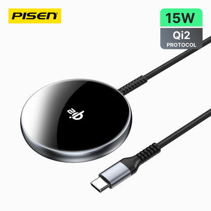 PISEN Qi2 Magnetic Desktop Charging Pad Base TP-C56