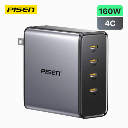 PISEN BOLT Pro 160W 4-Port GaN Fast Charger TP-C81