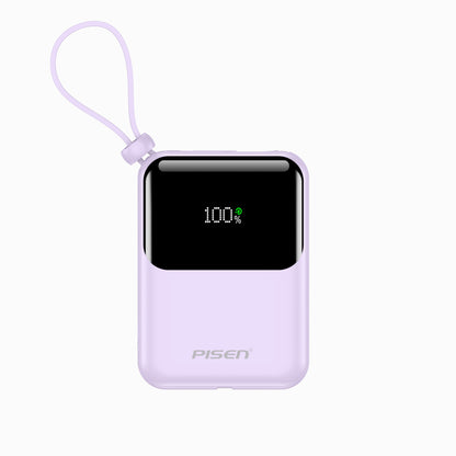 PISEN-Sunny Power 22.5W With Two build-in Cables 10000mAh Mini Power Bank TP-D096