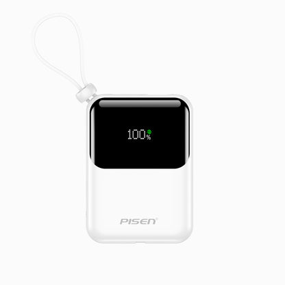 PISEN-Sunny Power 22.5W With Two build-in Cables 10000mAh Mini Power Bank TP-D096