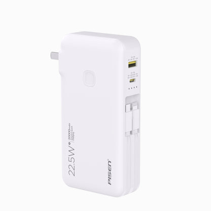 PISEN High Power Box 22.5W  With Cables  20000mAh  Power Bank TS-D313