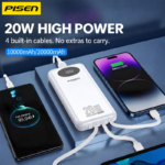 PISEN PowerLink 4 in 1 Fast Charging 10000mAh Power Bank TS-D342