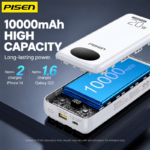 PISEN PowerLink 4 in 1 Fast Charging 10000mAh Power Bank TS-D342