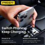 PISEN Mag Depot Qi2 15W Wireless Car Mount Charger TP-C70