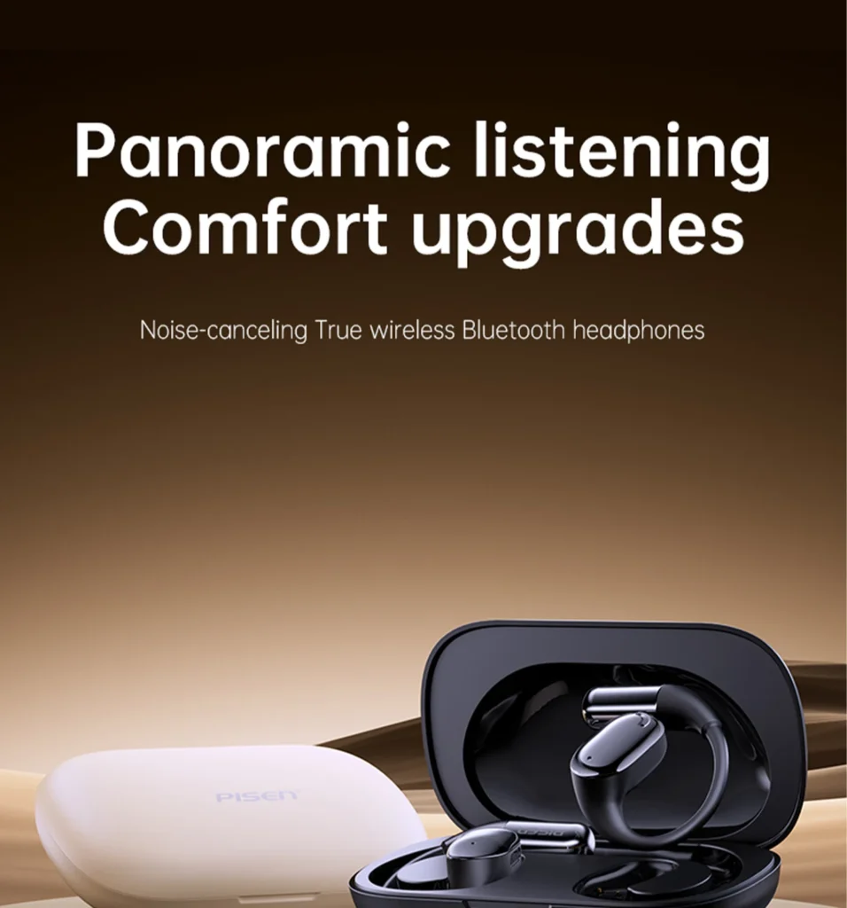 PISEN O1 open-ear headset - open-ear headset with charging cases
