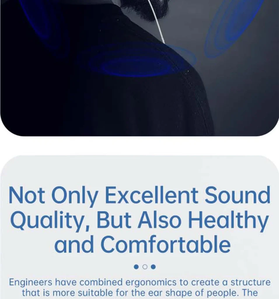 PISEN TP-CP03 USB-C wired earphones - wearing comfort section