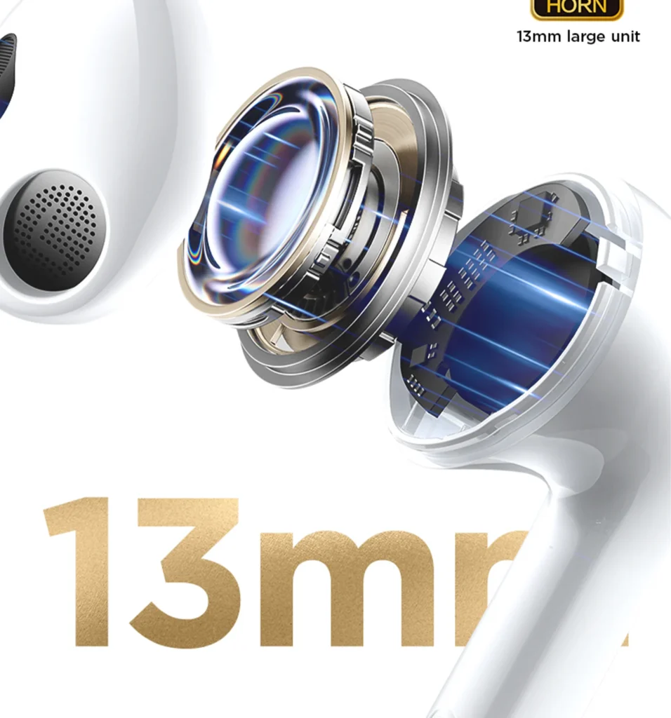 PISEN P1 Plus wireless earbuds - earbud driver exploded view