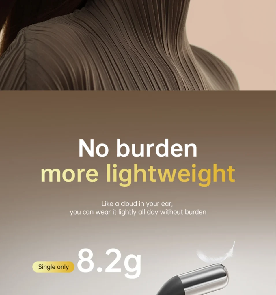 PISEN O1 open-ear headset - lightweight ear-hook graphic