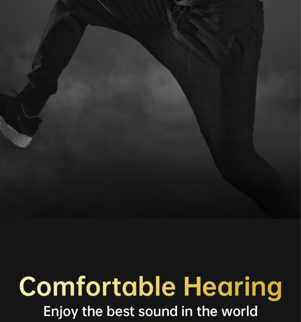 PISEN O1 open-ear headset - exercise wearing demonstration