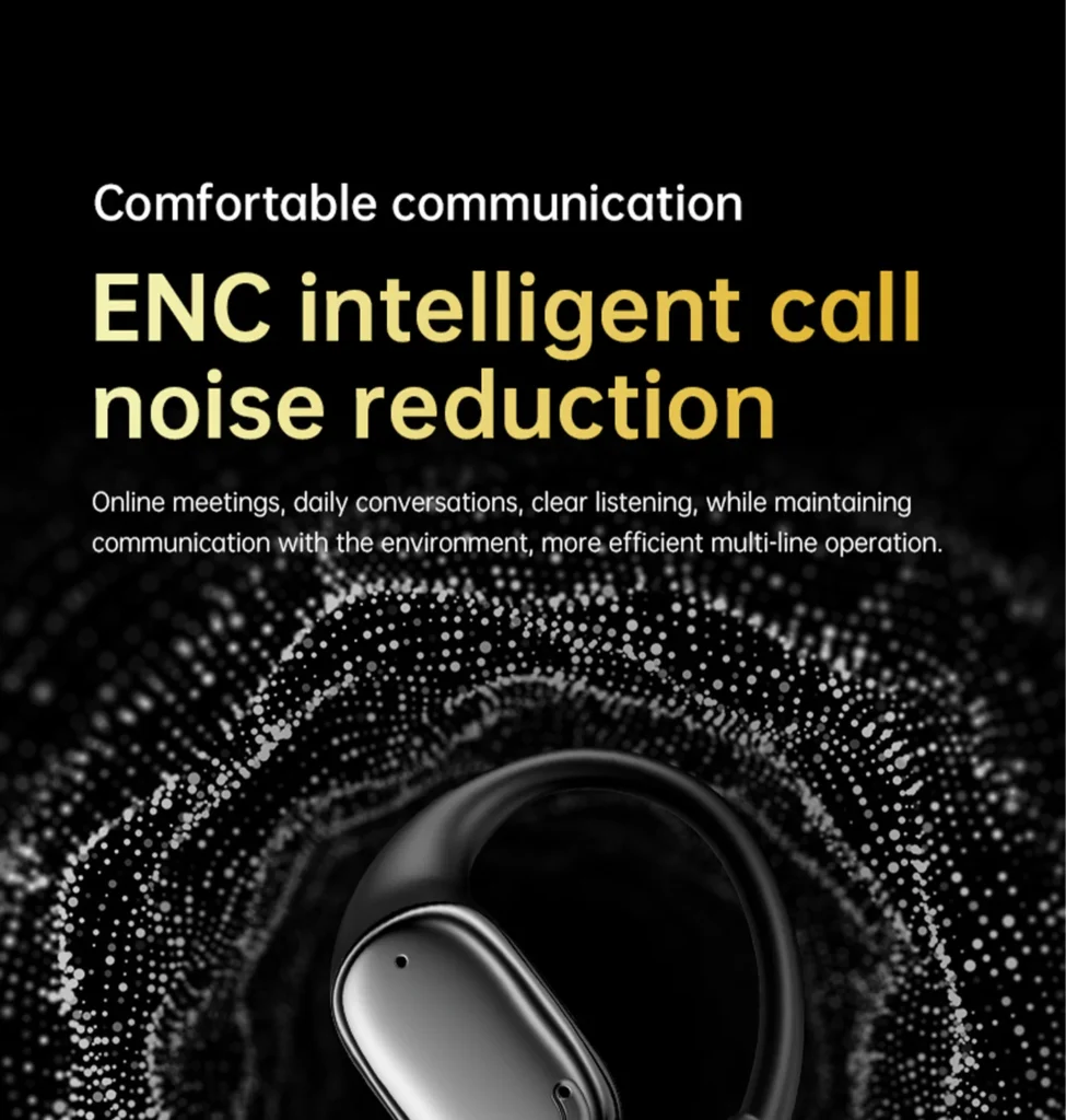 PISEN O1 open-ear headset - call noise reduction section
