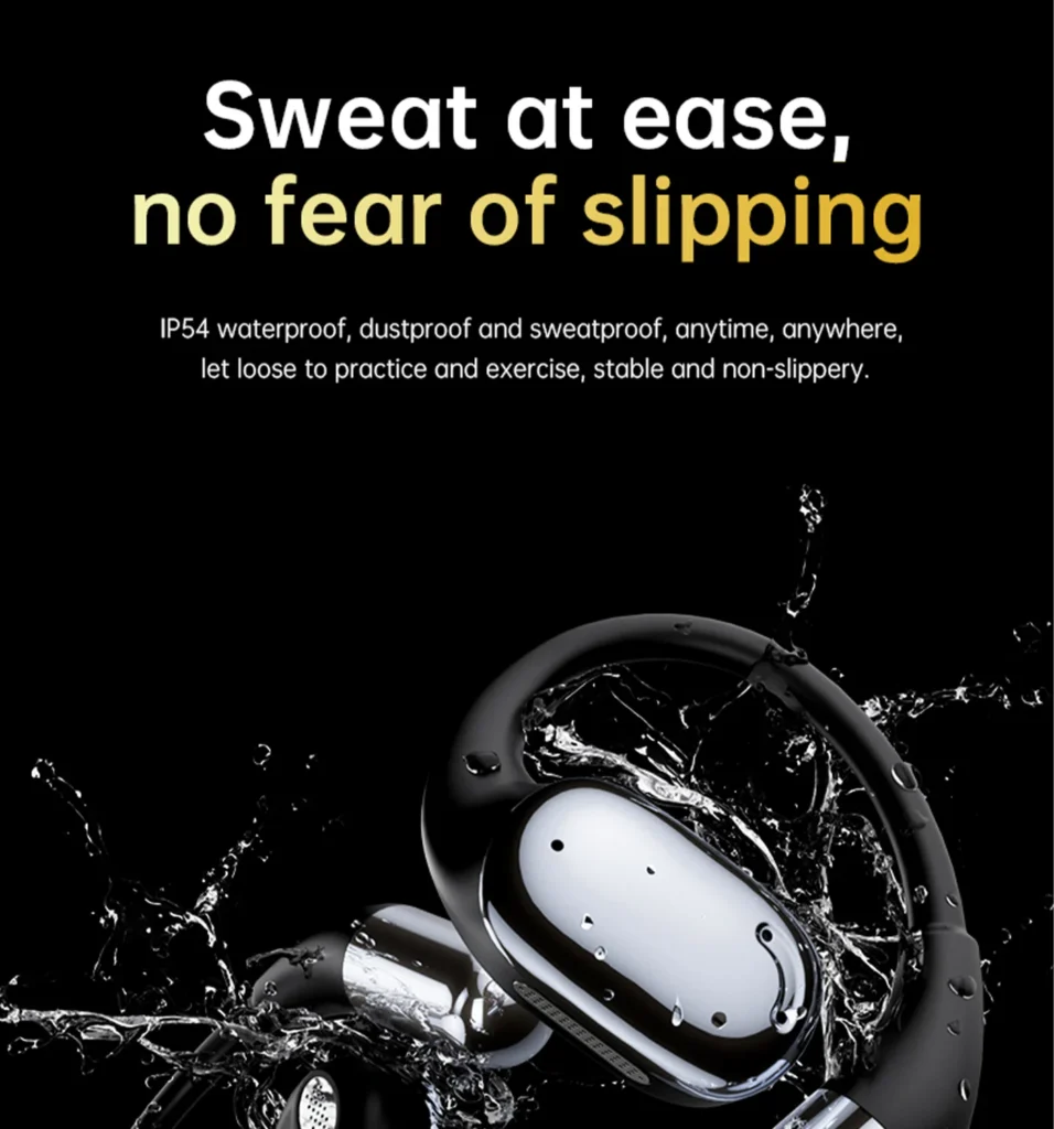 PISEN O1 open-ear headset - headset exposed to water droplets