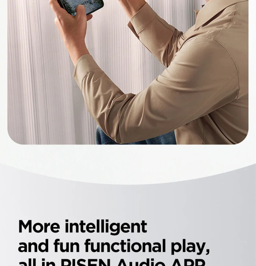 PISEN P1 Plus wireless earbuds - headset app feature section