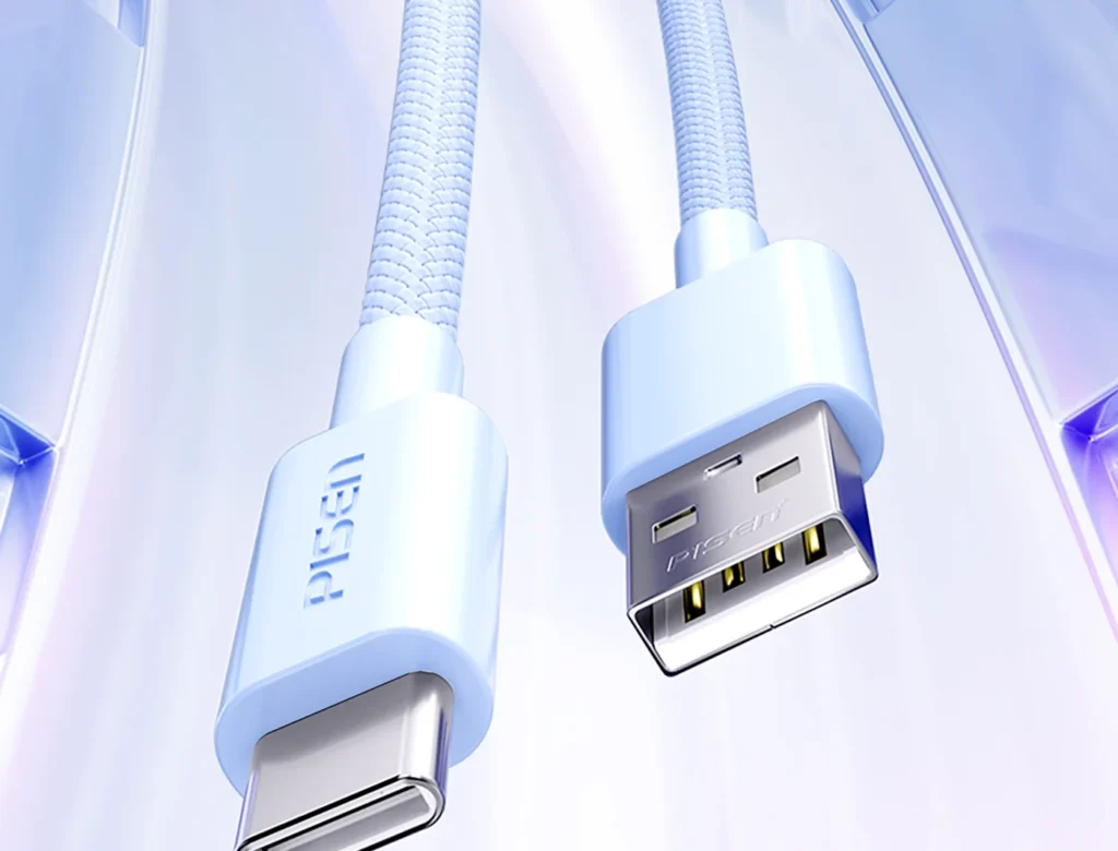 AC03 1000 Pisen A To C Colorful Braided Data Cable Overseas 02