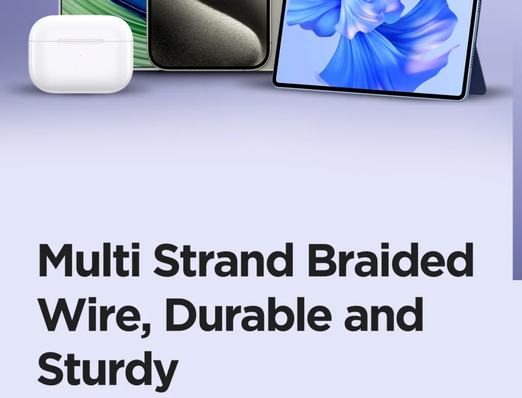 AC03 1000 Pisen A To C Colorful Braided Data Cable Overseas 09