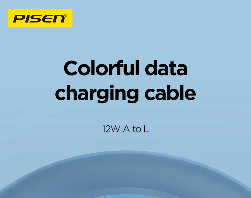 AL34 Pisen A To L 12W Colorful Braided Data Cable 01