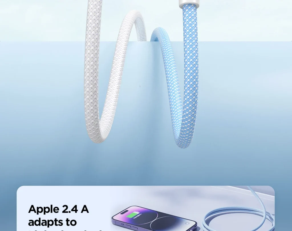 AL34 Pisen A To L 12W Colorful Braided Data Cable 03