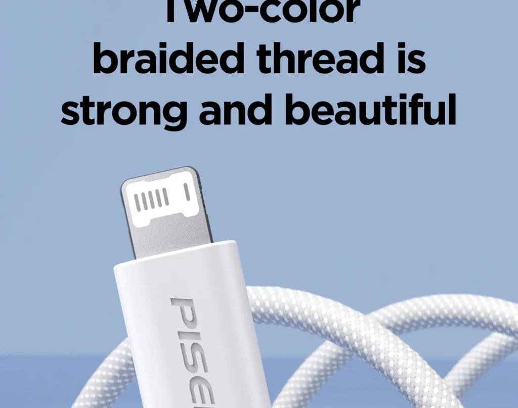 AL34 Pisen A To L 12W Colorful Braided Data Cable 11