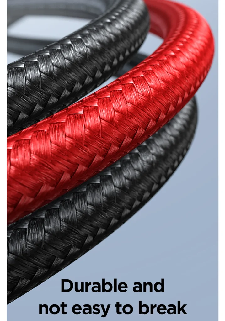 CL PD09 PISEN QUICK 3A C to L Aluminum Shell Braided Data Cable English 05