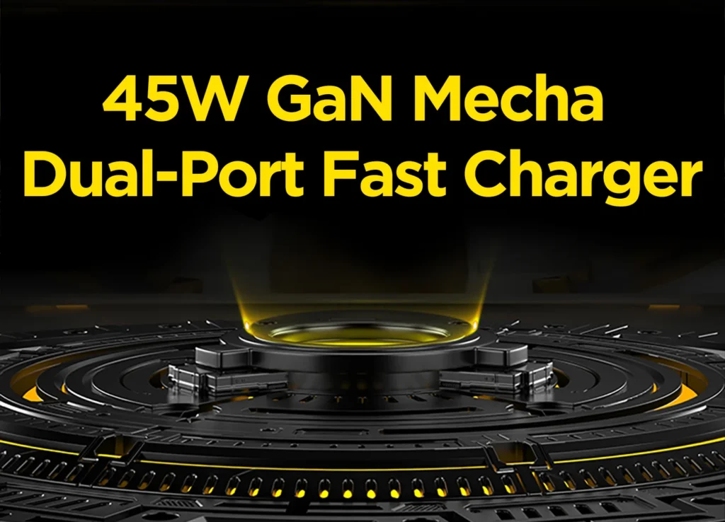Overseas Pisen 45W GaN Mech Dual-Port Charger 2C TS C187 03