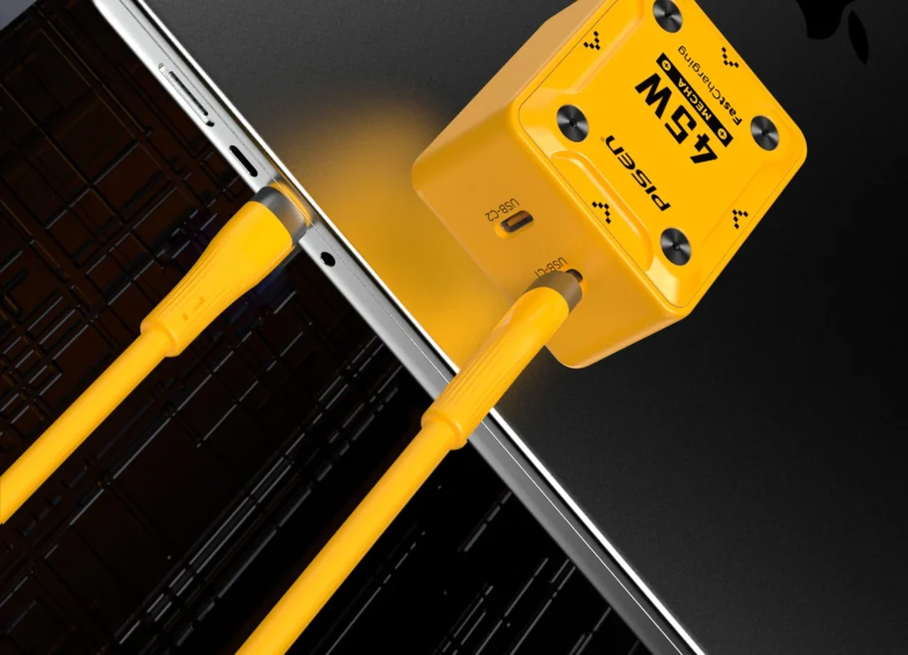 Overseas Pisen 45W GaN Mecha Dual-Port Charger 2C TS C187 09