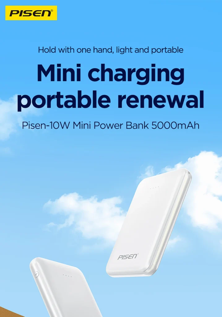 Pisen 10W Mini Power Bank 5000 English Version TP D34 01
