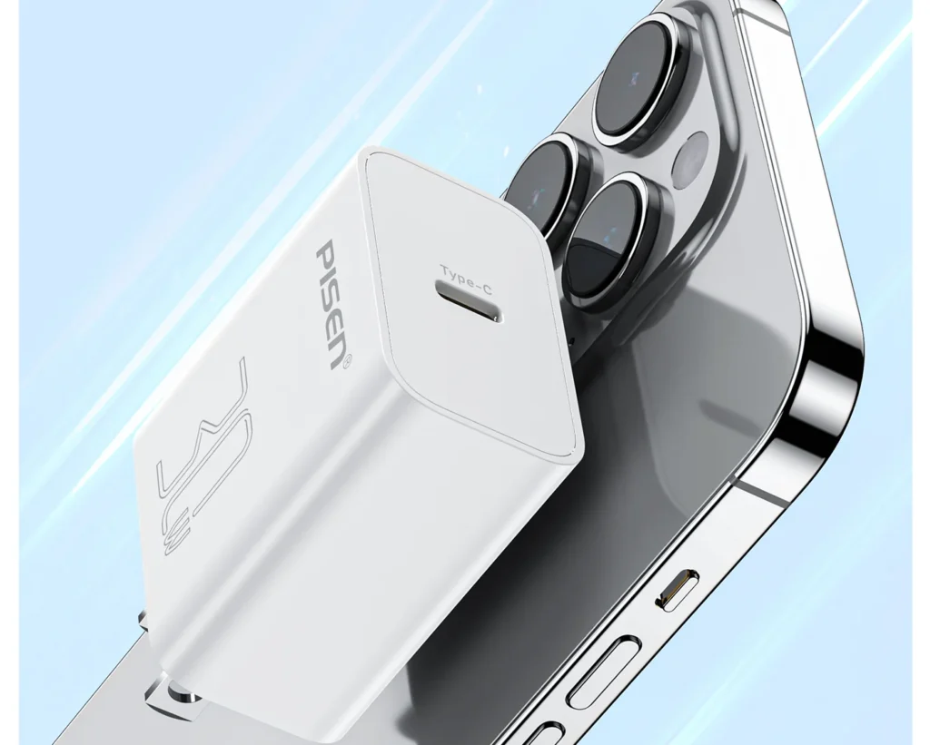 PISEN PD30W Single-Port Travel Fast Charger Set (C To C) (C T L) (US Version) 06