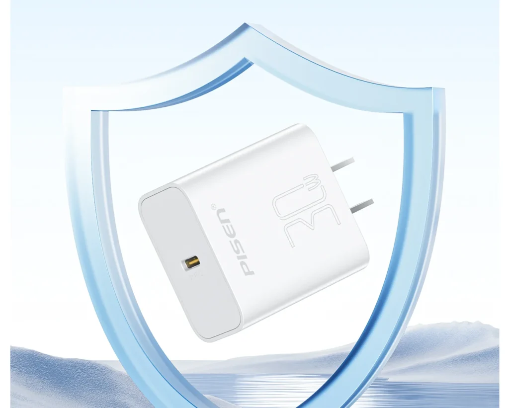 PISEN PD30W Single-Port Travel Fast Charger Set (C To C) (C T L) (US Version) 08