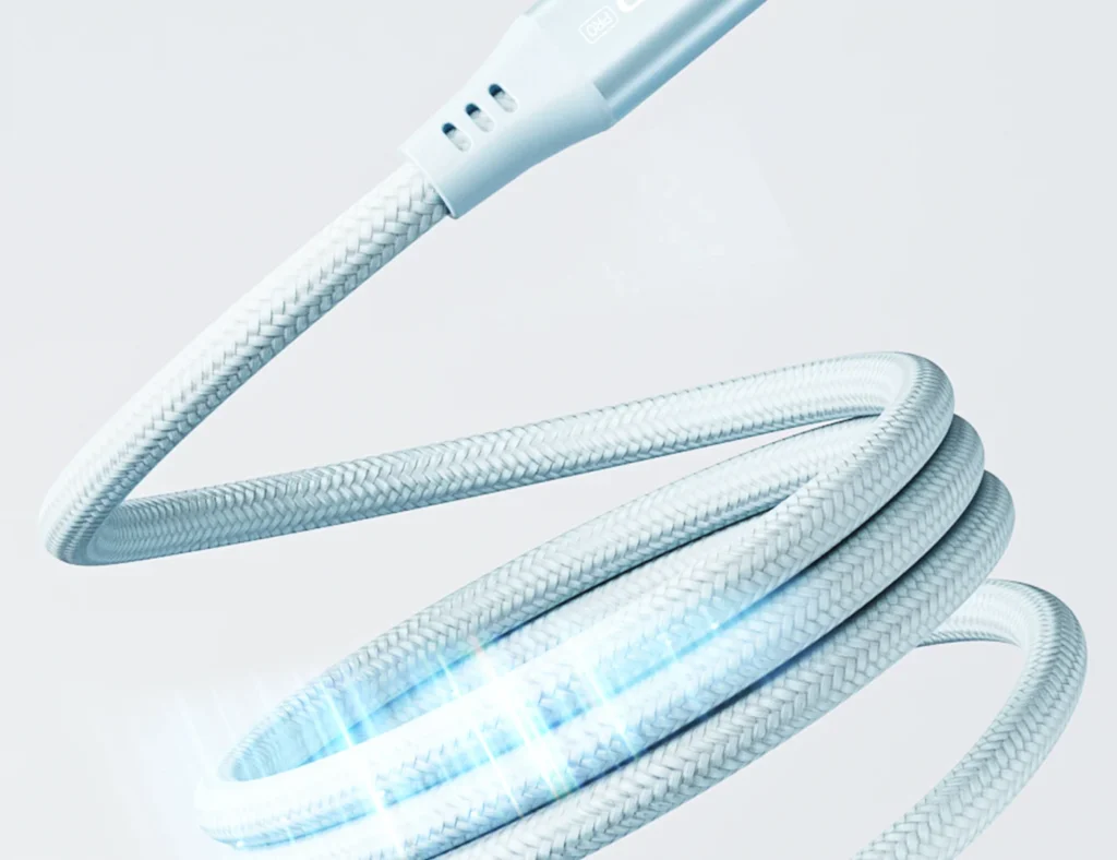 PISEN PRO C To C 60W Magnetic Braided Fast Charging Data Cable 1m CC FC22 1000 02