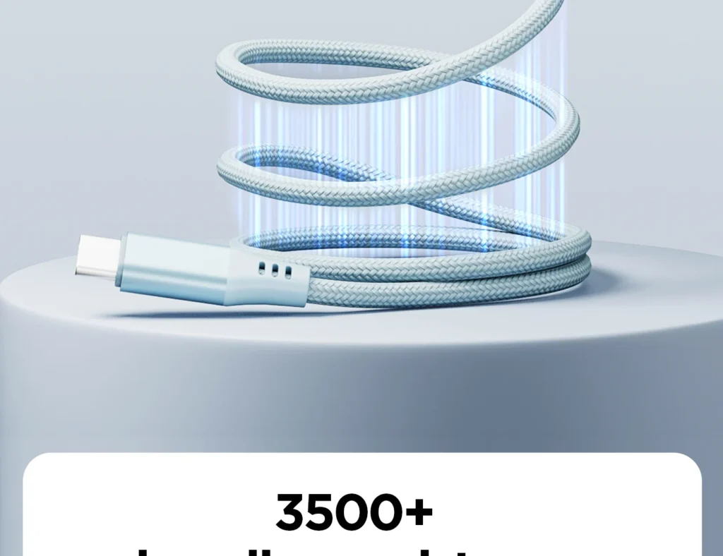 PISEN PRO C To C 60W Magnetic Braided Fast Charging Data Cable 1m CC FC22 1000 08