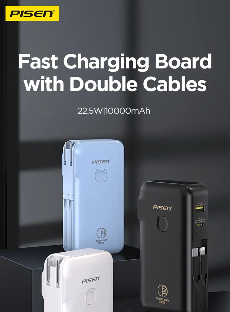 PISEN QUICK Dual Built-in Cable 22 01