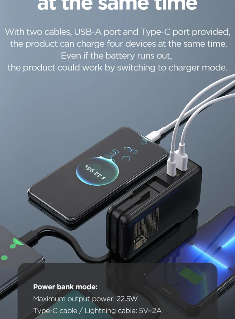PISEN QUICK Dual Built-in Cable 22 06