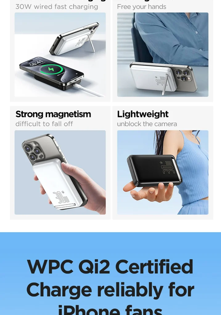 PISEN QUICK 30W Magnetic QI2 Wireless Fast Charging Power Bank 10000 TP D101 Thailand 03