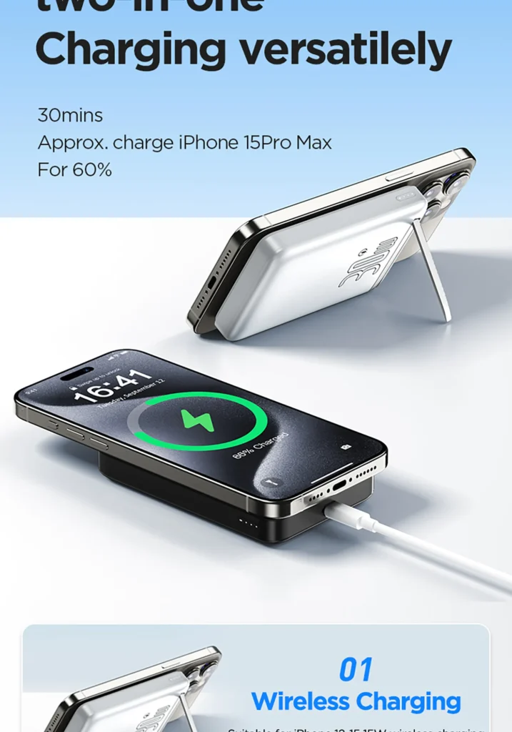 PISEN QUICK 30W Magnetic QI2 Wireless Fast Charging Power Bank 10000 TP D101 Thailand 05