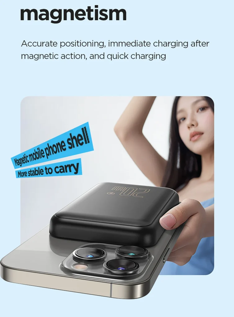 TP D111 PISEN QUICK 20W Magnetic Wireless Fast Charging Power Bank 10000   Overseas 07