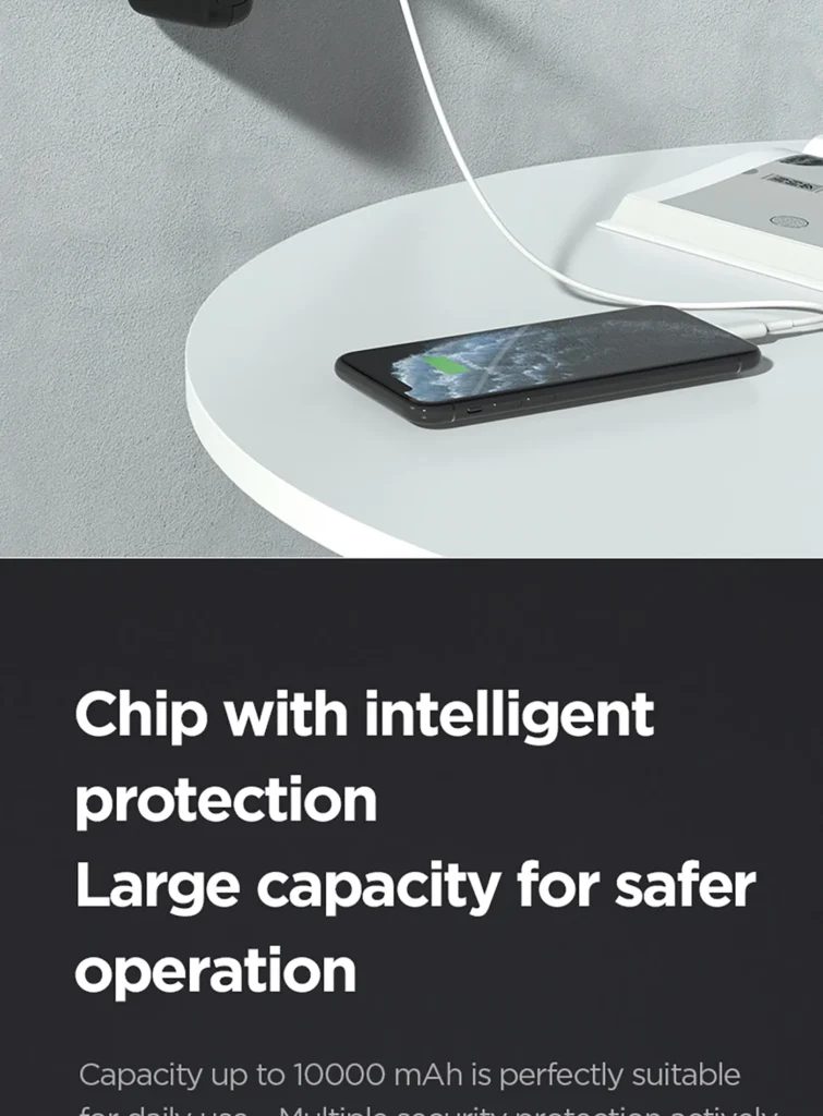 TS D308 PISEN QUICK 2-in-1 Fast Charging Power Bank PD20W 10000 International Version 05