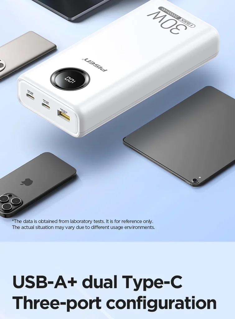 TS D337 PISEN QUICK 30W Fast Charging Power Bank 20000 Overseas 04