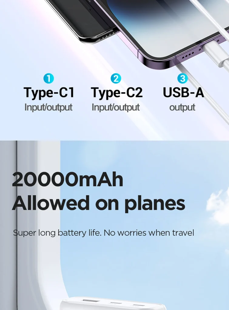 TS D337 PISEN QUICK 30W Fast Charging Power Bank 20000 Overseas 06