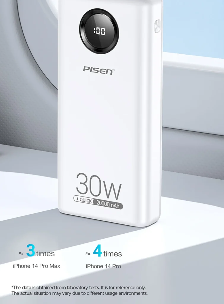 TS D337 PISEN QUICK 30W Fast Charging Power Bank 20000 Overseas 07