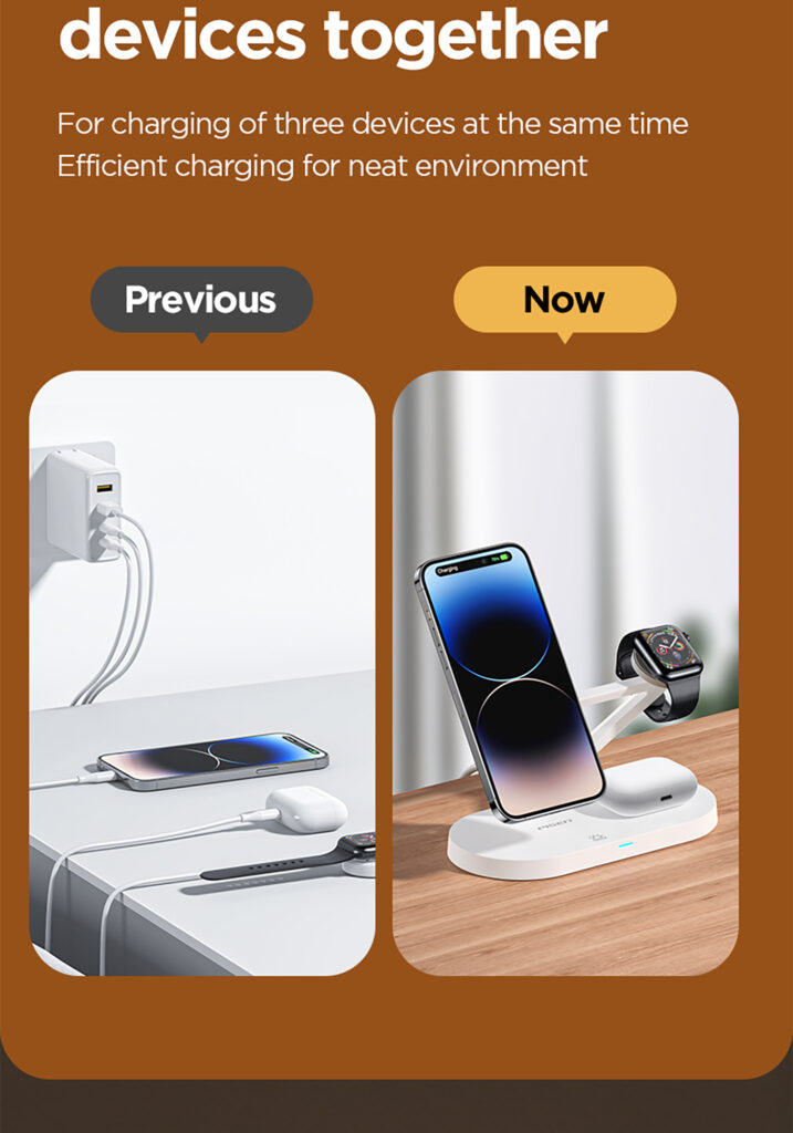 TP C24 (International Version) Pisen 3-in-1 Wireless Charging Stand (Night Light Model) 04