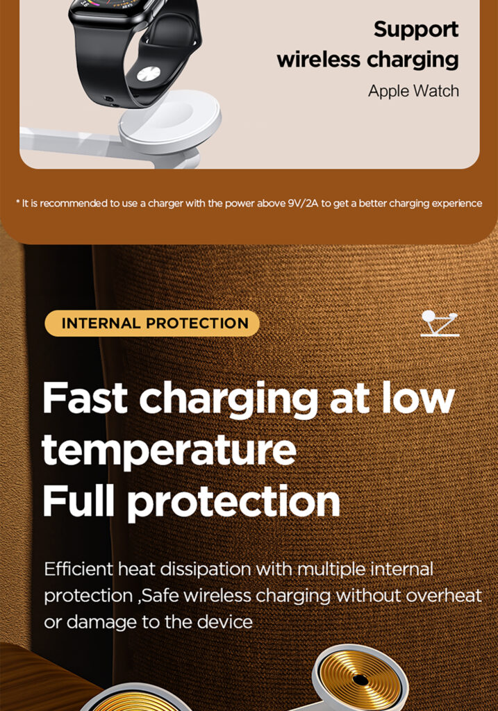 TP C24 (International Version) Pisen 3-in-1 Wireless Charging Stand (Night Light Model) 09