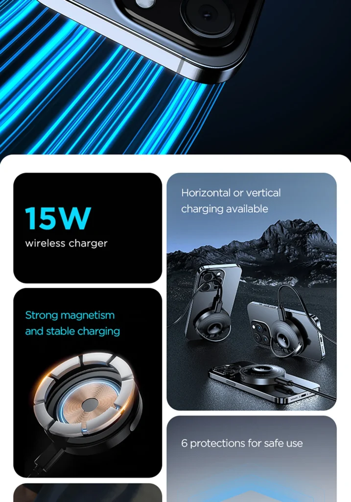 2-in-1 Magnetic Wireless Charger (TP C43) International Version 02