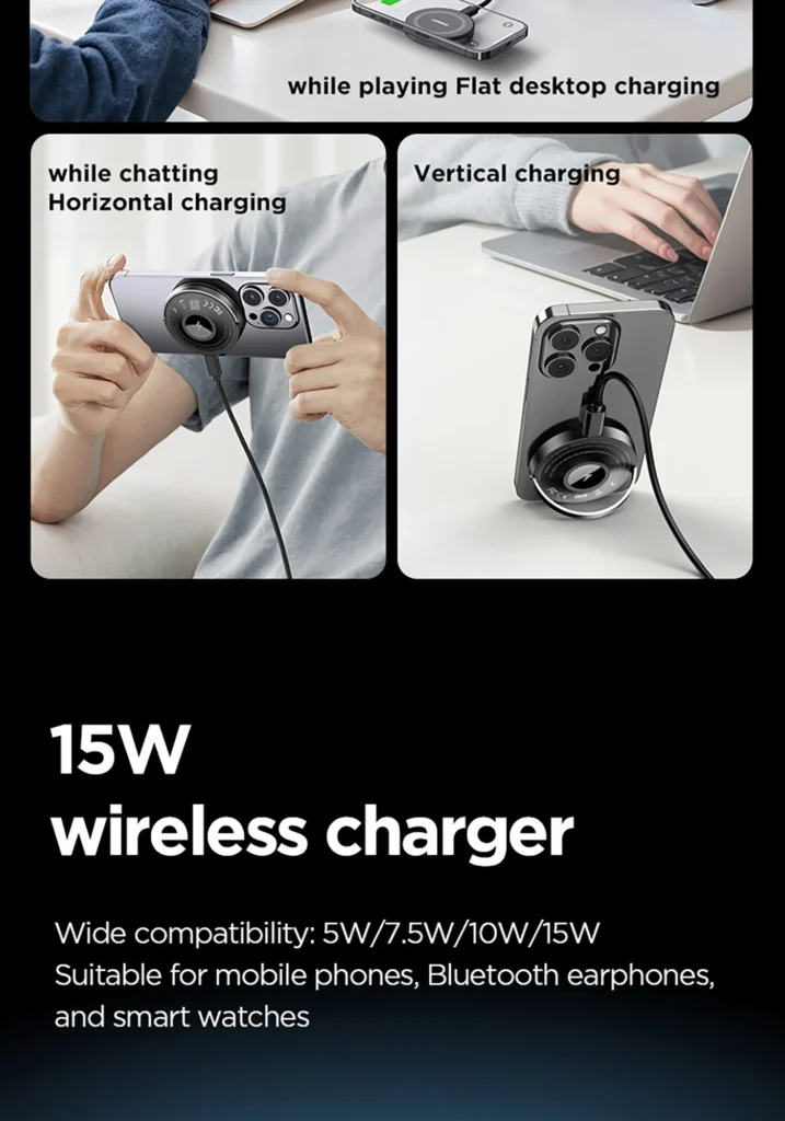 2-in-1 Magnetic Wireless Charger (TP C43) International Version 05
