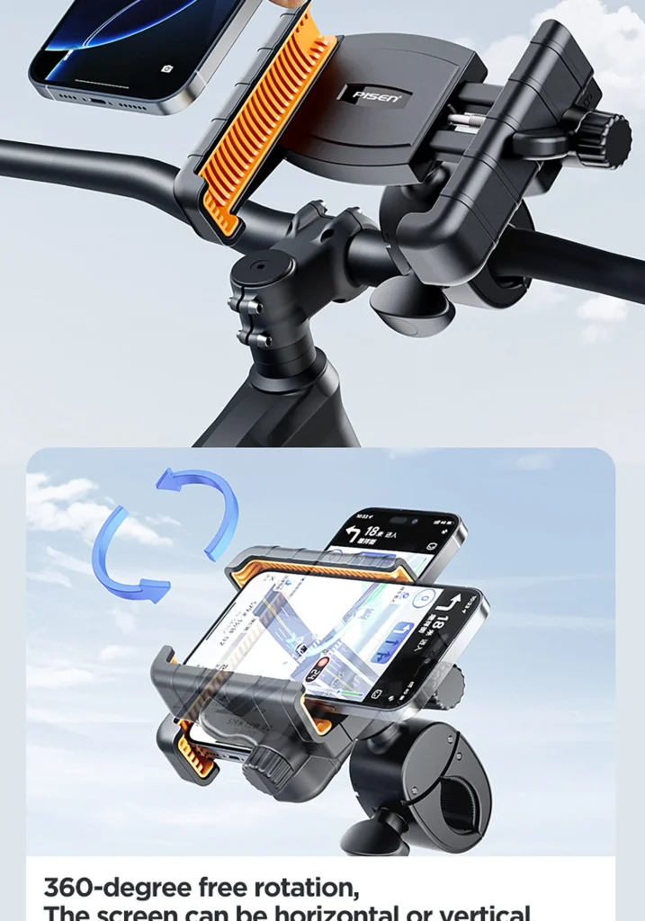 TP ZJ01 PISEN Semi-Enclosed Cycling Phone Mount (Handlebar Version)(International Edition) 04