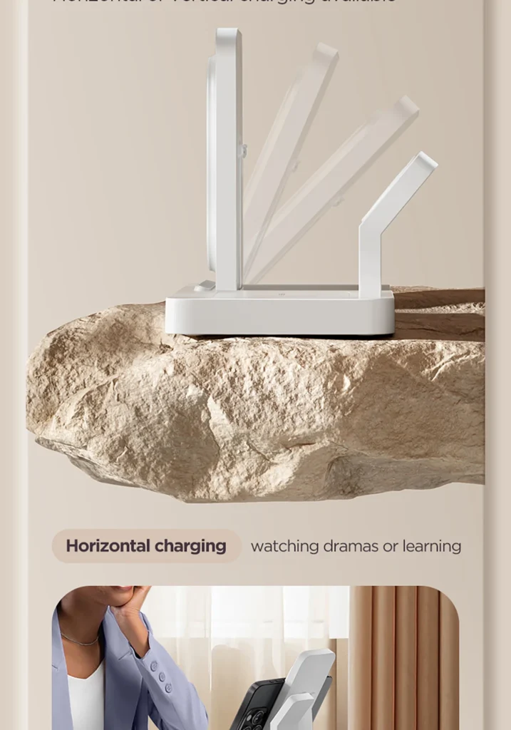 XY C56 Three-in-One Folding Wireless Charger Overseas 05