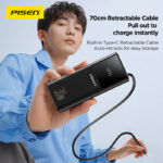 PISEN 30W Retractable Cable Power Bank 10000mAh TP-D239, alternate product view 4