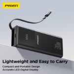 PISEN 30W Retractable Cable Power Bank 10000mAh TP-D239, alternate product view 3