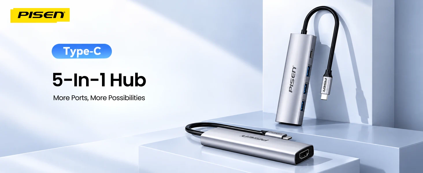 PISEN PGM-HB01 USB-C hub - USB-C hub with connected devices