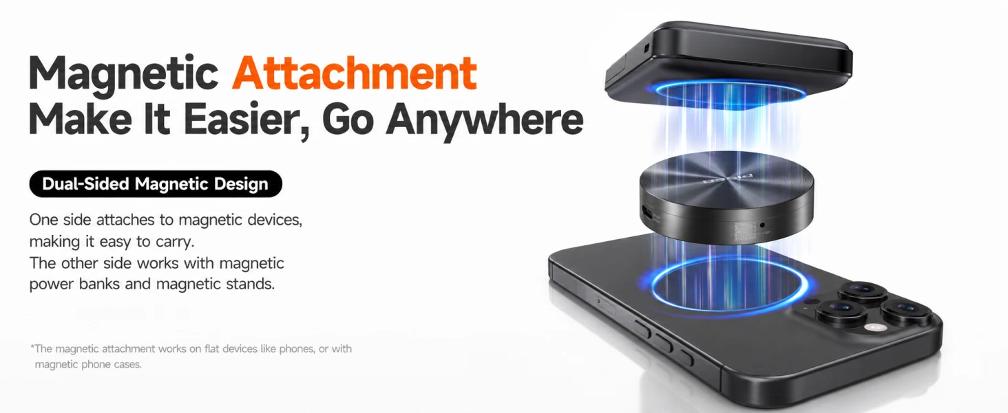 PISEN TP-CM01 M.2 drive enclosure - magnetic attachment exploded diagram
